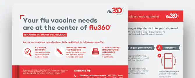 Comprehensive instructions on how to check flu vaccine shipping temperatures as well as guidance on flu vaccine storage.